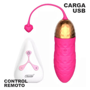 HUEVO VIBRADOR RECARGABLE CONTROL JUMPING DIAMOND