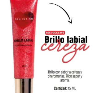 BRILLO LABIAL CEREZA SEN INTIMO 20 ML( tubito )