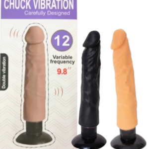 VIBRADOR CHUCK SIN TESTICULOS CON CHUPA