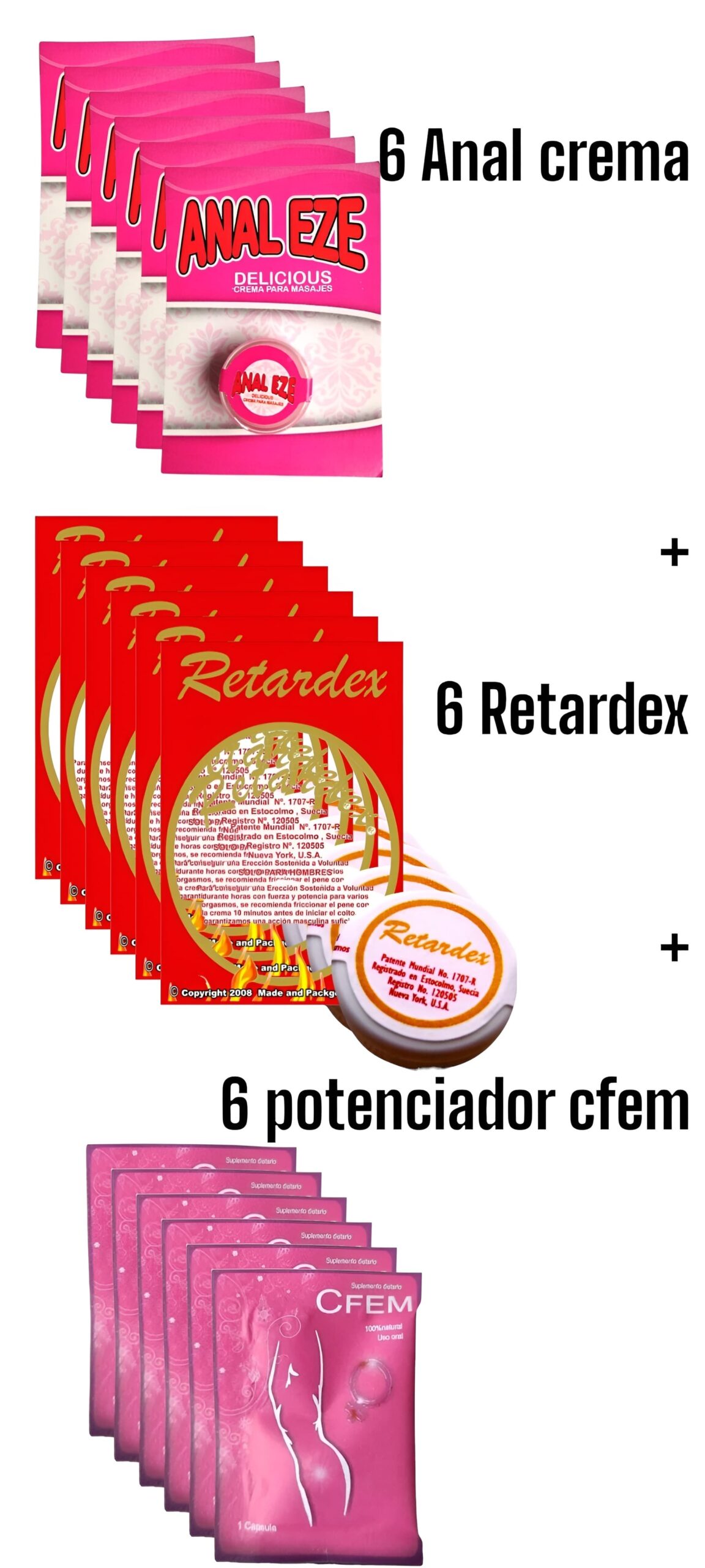 KIT #1 COSMETICA (6 analeze + 6 retardex + 6 cfem)