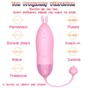 HUEVO VIBRADOR JUMPING RABBIT USB