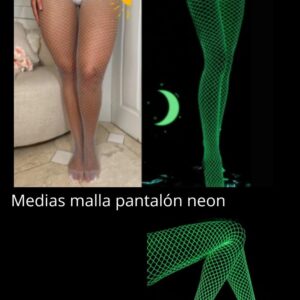 MEDIAS PANTALON NEON Medias que alumbran en la oscuridad, se deben poner a cargar en la luz