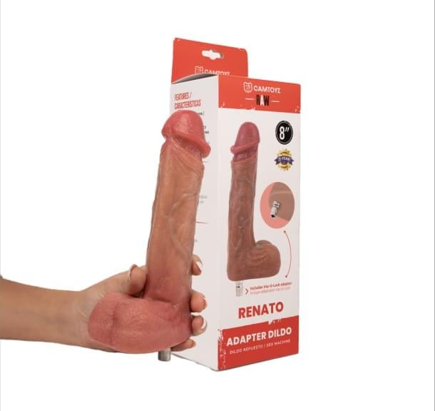 RENATO DILDO ULTRAREALISTA CON ADAPTADOR SEX MACHINE LOVENSE - Imagen 2